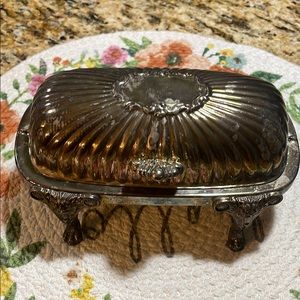 Elegant Silver and Gold Decorative Box